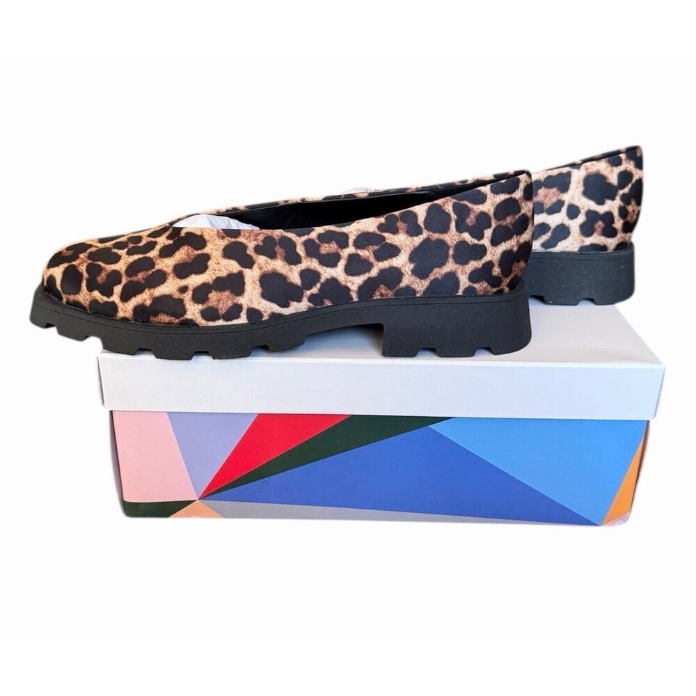 Katy Perry The Daarling Leopard Satin Lug Sole Loafers Women’s 11 NIB - Picture 4 of 12